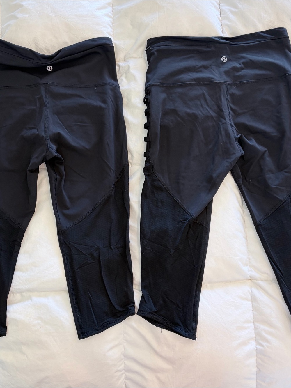 Lululemon Women’s Capri Black Athletic Leggings, Lot of 2